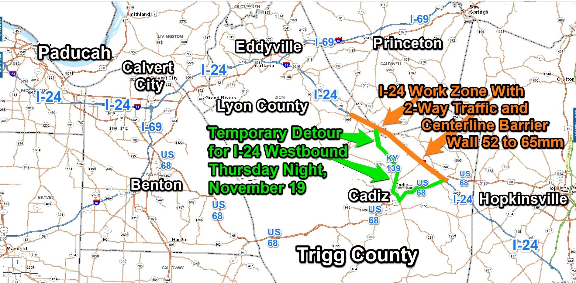 I24WBDetour65to51ThursNov192020